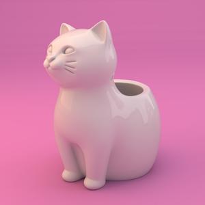 Purrfect Pot - Cat Lover’s 3D Printed Planter