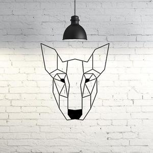 Bull Terrier Dog Wall Sculpture 2D