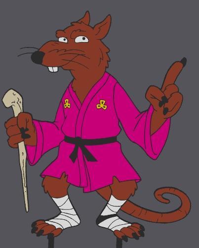 Ninja Turtles Rat / Ratte Cake Topper / Kuchen Topper