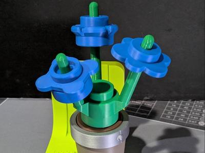 Large Brick style flower and pot