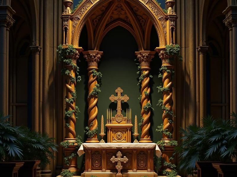 main altar of a Christian church