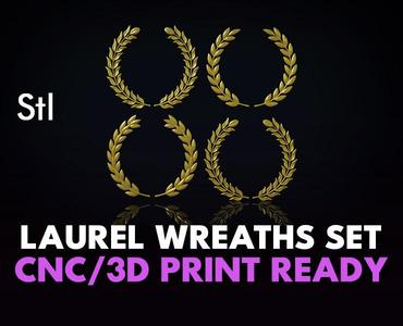 Laurel wreaths set
