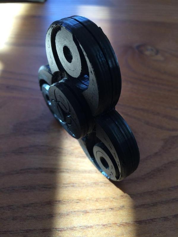 Fidget spinner BIOHAZARD design