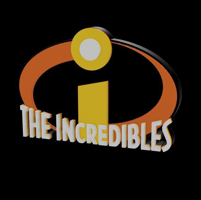 3D MULTICOLOR LOGO/SIGN - The Incredibles