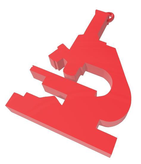 Microscope keychain/earring