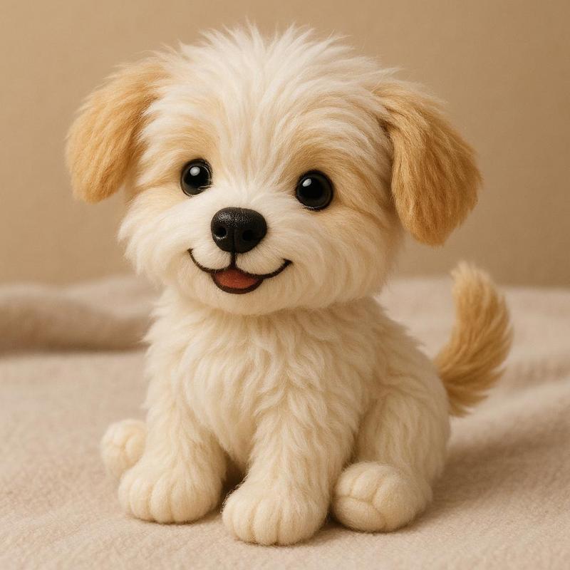 Cute sitting puppy (fiapo de manga)