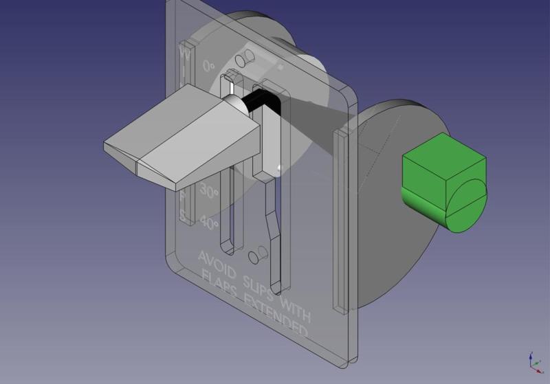 Cessna Simulator Flaps Control