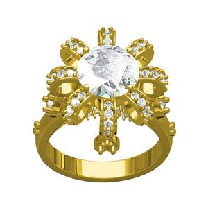 Unique Floral Design Diamond Engagement Ring for Women