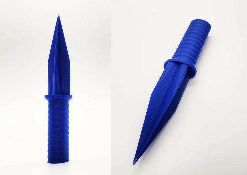 Square Fluted Dagger - No Supports