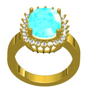 Cushion Cut Diamond Clustrer Ring