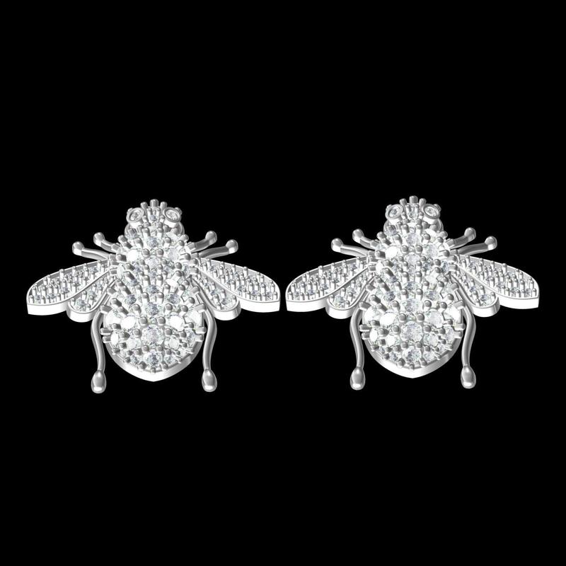 Bee Deco Style Stud Earring