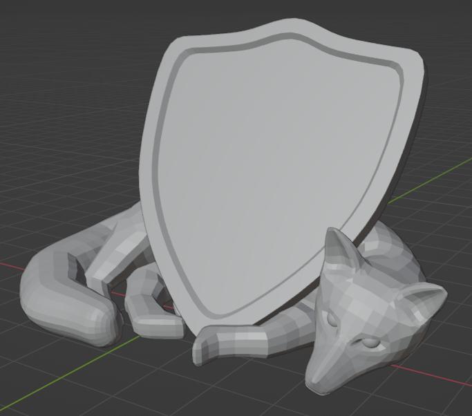 Fox with Shield