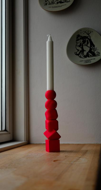 Cube to sphere candle