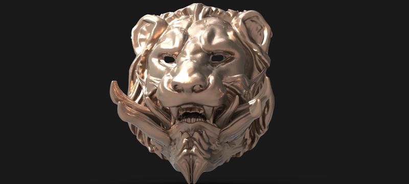 Samurai lion mask 1