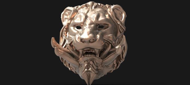 Samurai lion mask 1