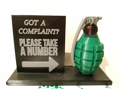 "Take a number" Grenade