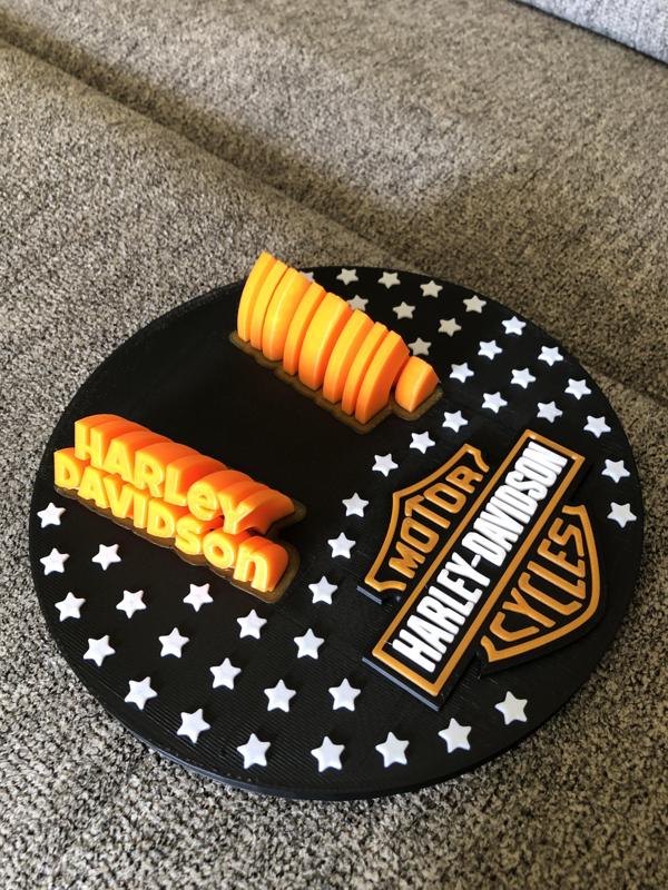 Colored Harley Kickstand Pad For Bambu Lab