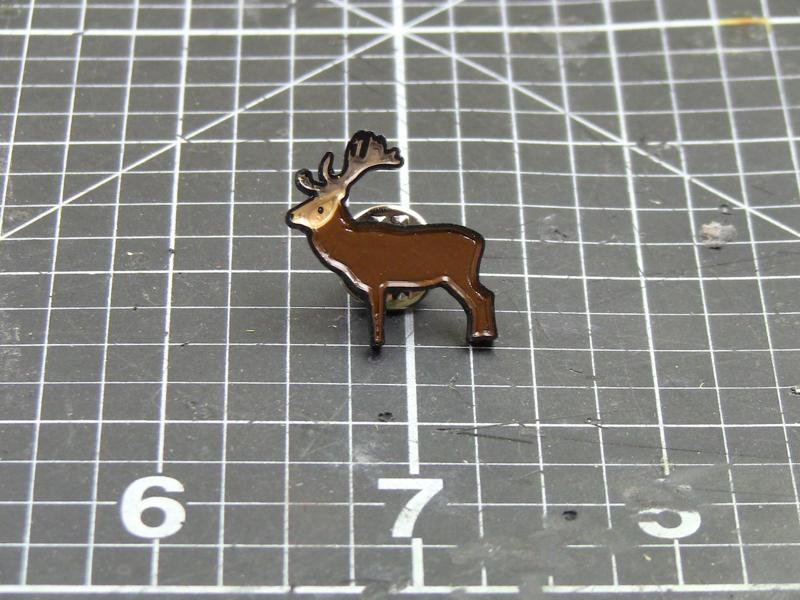 Moose enamel pin