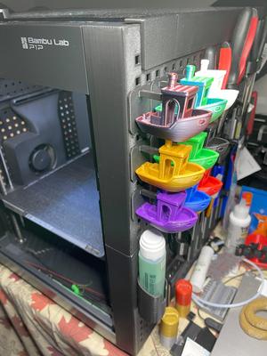 Benchy Bambu Lab P1P with Pegboard Stand