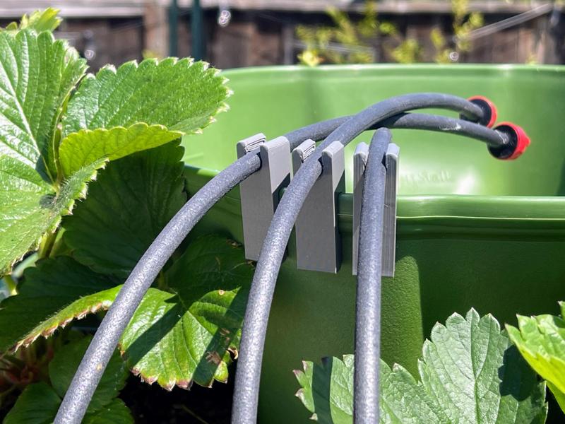 Drip Irrigation clip for GreenStalk Vertical Planter adapter