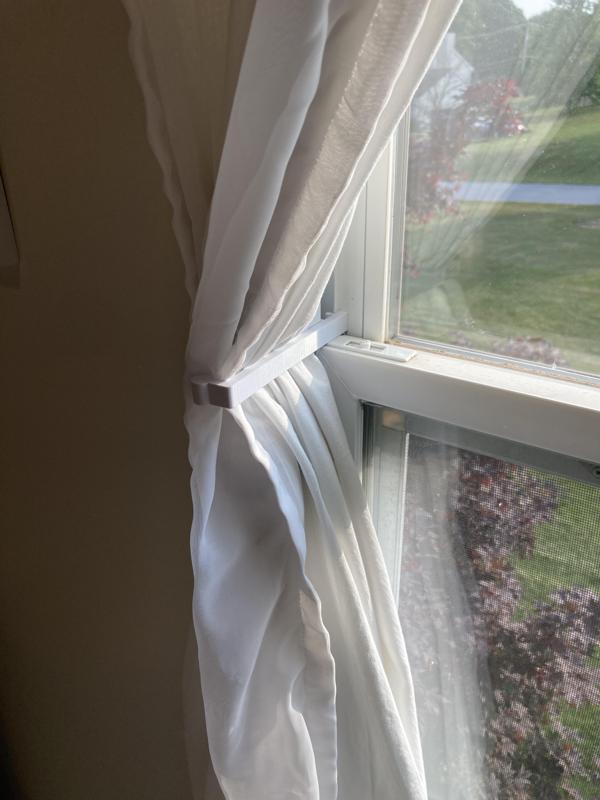 Vinyl Window Drape Holder