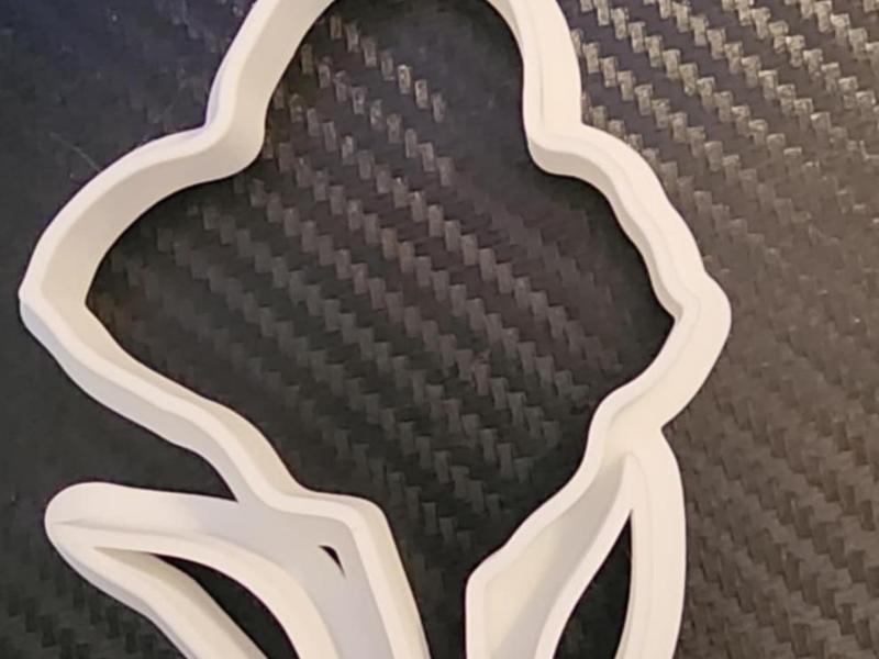 Purple Iris Flower Cookie Cutter