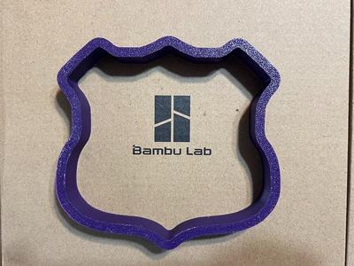 Shield or Road Sign Cookie Cutter