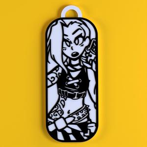 Jinx anime keychain - League of Legends keychains