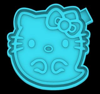 Hello Kitty Ghost - freshie mold - STL for silicone mold