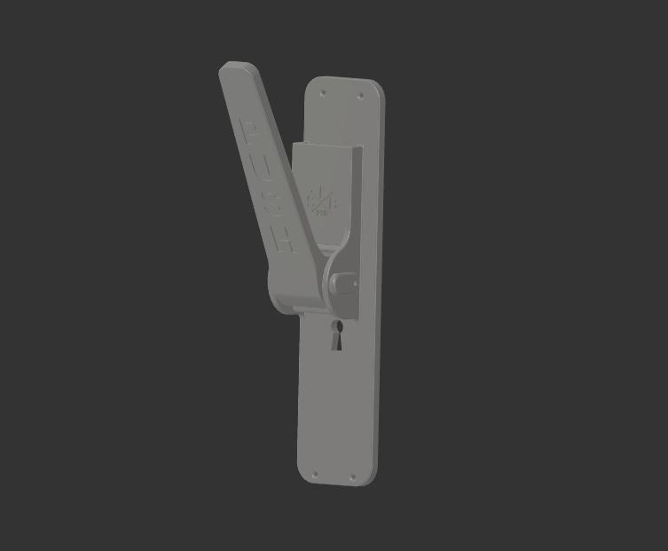 Door handle against corona virus contamination