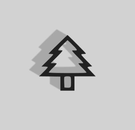 Christmas Pine Tree Decoration - 2D Art