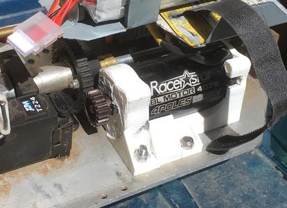 4076 electric motor holder for nitro to electric