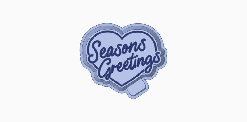seasons greeting freshie mold housing stl