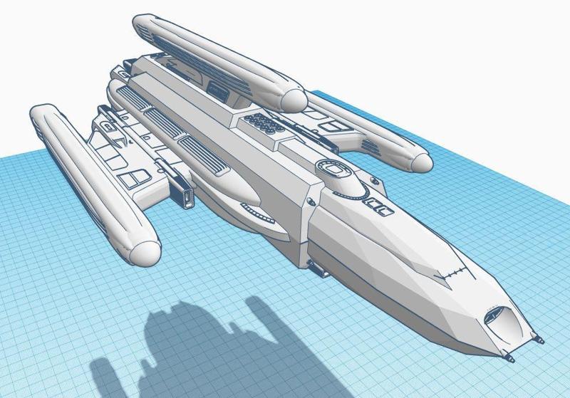 Raven Type Borg Attack Ship