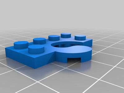 Ying-Yang-Connector for Lego-compatible Brics