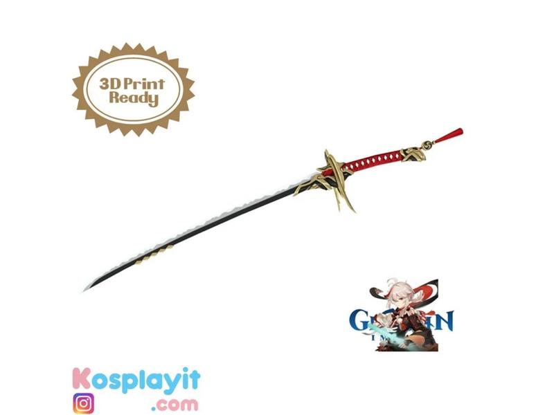 Genshin Impact - Bakufu Sword - Digital 3D Model Files - Kaedehara Kazuha Cosplay