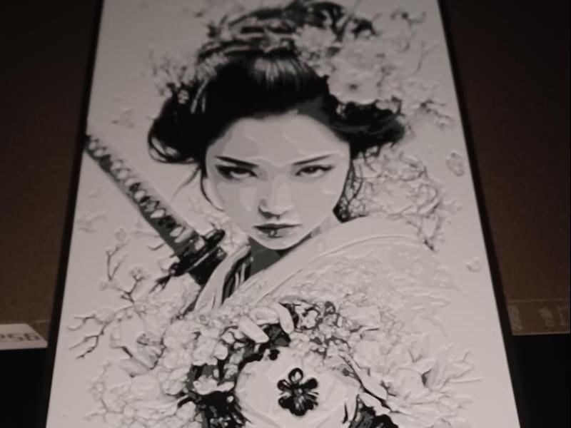 japanese warrior hueforge