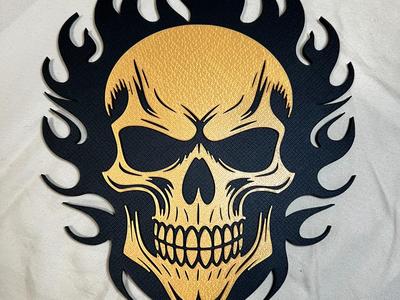 Flaming Skull Magnet