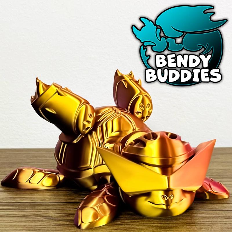 Speedle Turtle V1 / Tortoise Articulated / Print-in-Place Sea Creature / Cute Water Beast / Aqua Villager / Fantasy World Encounter