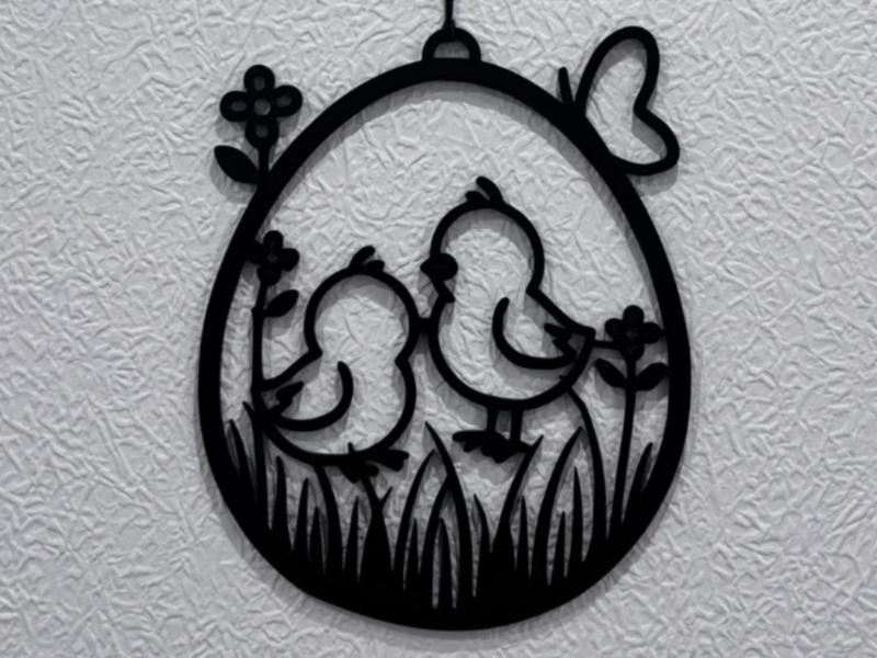 Chicks in an Easter Egg – Springtime Easter Decoration