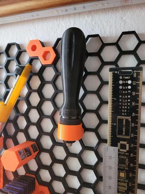 Hand drill holder for Honey Comb Wall