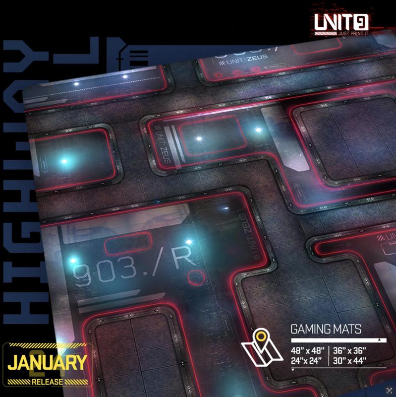 Techno Warehouse - multi-format gaming mat