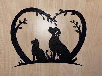 Dog and Cat Wall Decoration