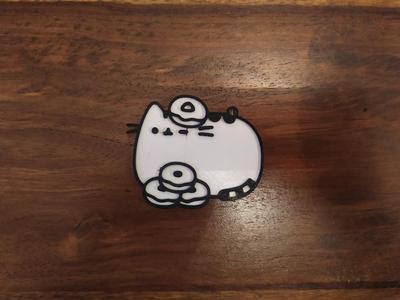 Pusheen (donut) Keychain