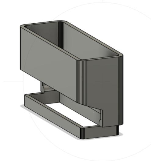 Fiero cup holder add on from thingiverse model.