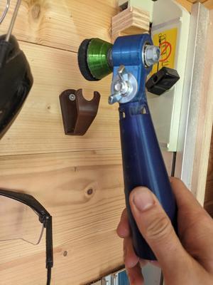 Wall holder for Rotary bowl sander - M8 version - Woodturning