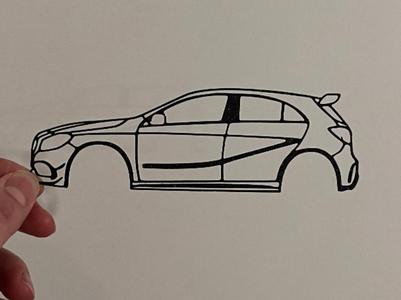 Wall Art Cars - Mercedes A45 AMG