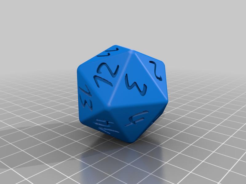 Spindown D20 with Rise of Eldrazi logo