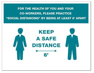 Social Distancing sign