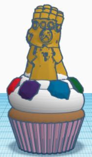 infinity war cupcake